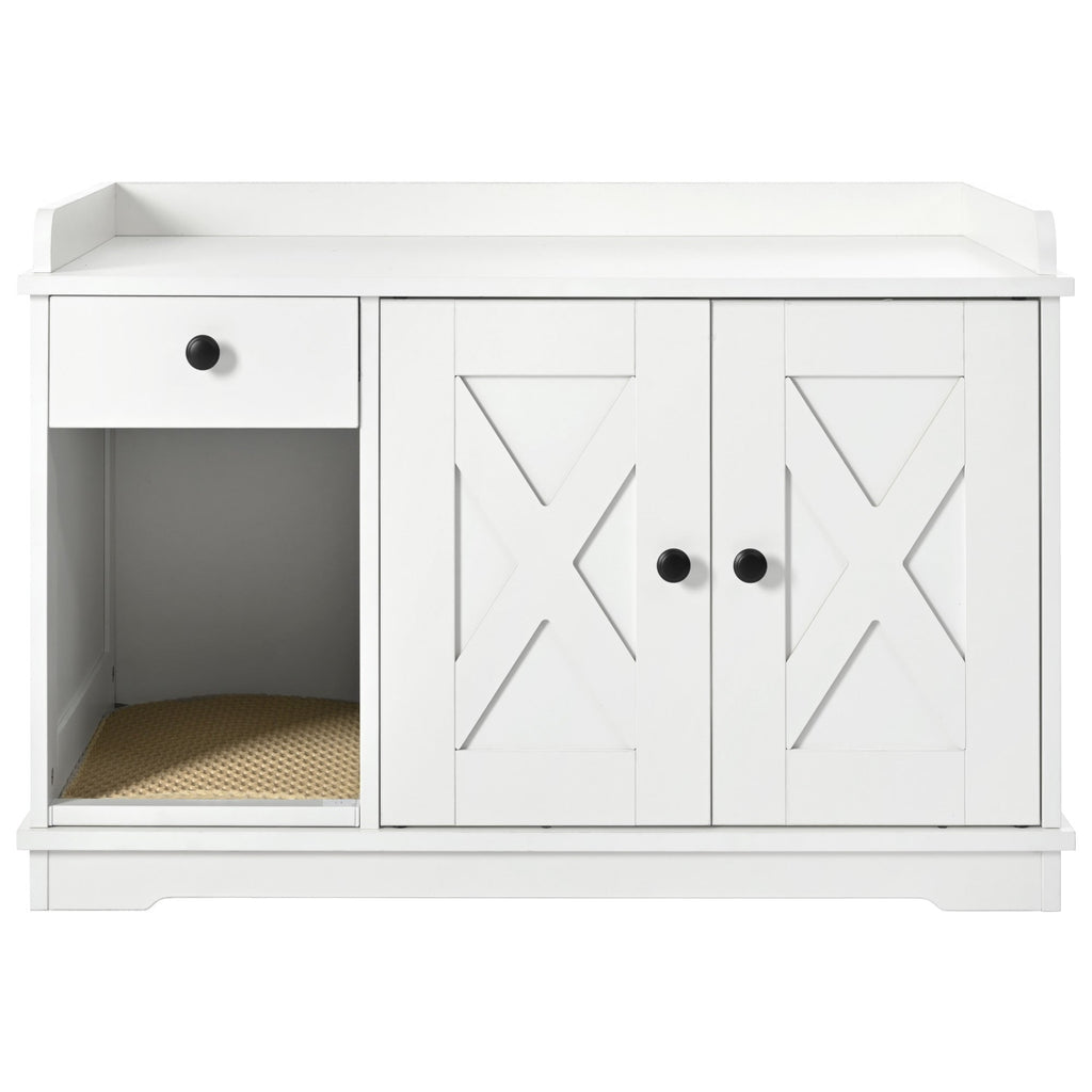 Cat Litter Box Enclosure, Litter Box Furniture Hidden with Cat Litter