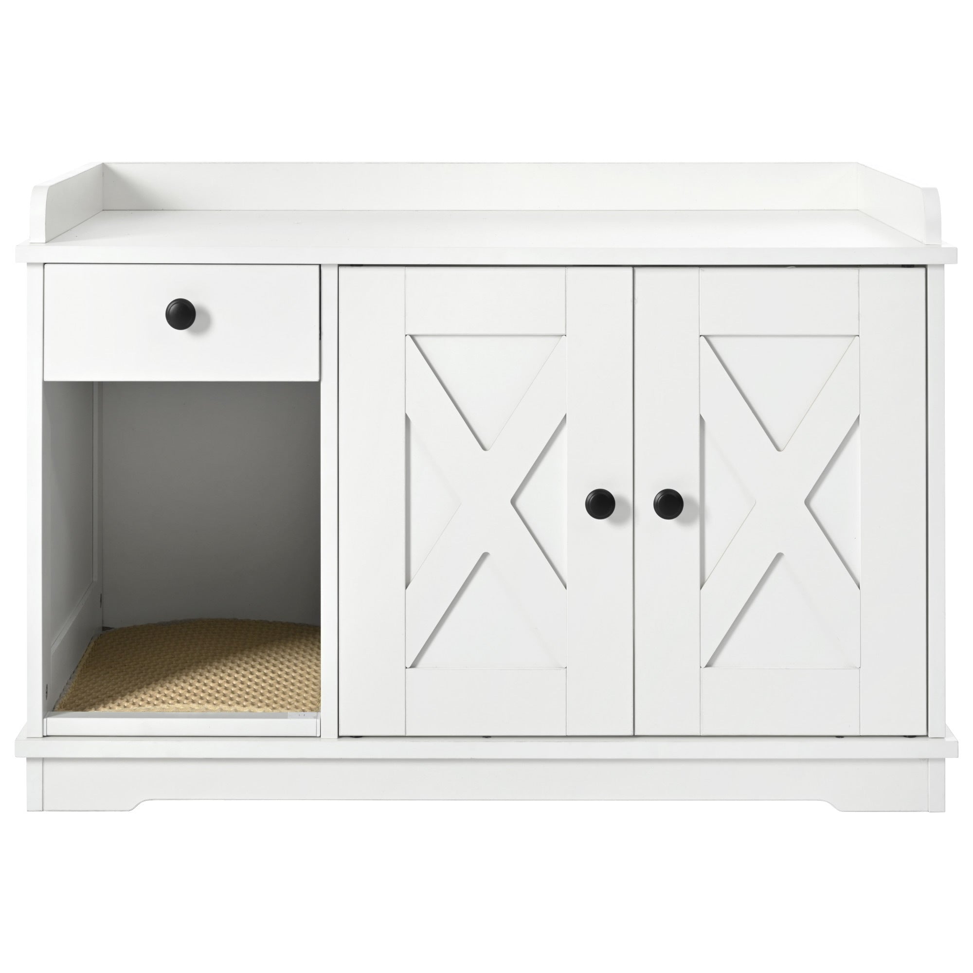 Cat Litter Box Enclosure, Litter Box Furniture Hidden with Cat Litter